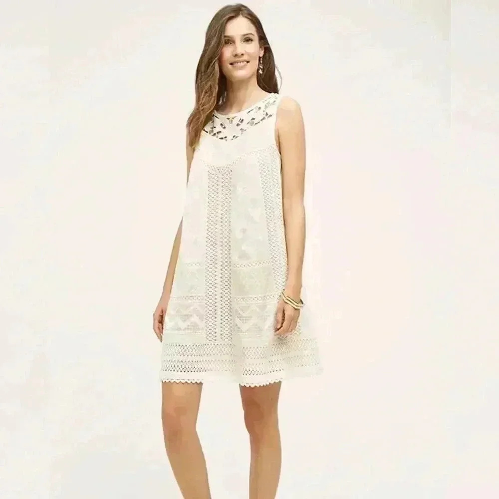 Vanessa Virginia Anthropologie Cottonwood Swing Dress